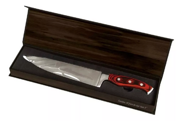 Stainless Steel Barbecue Chef Knife 8'' With Wooden Handle